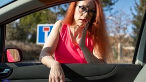 ”Mature cyclist picked up on the road”