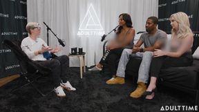Pornstars Podcast After 3-way! | Lexi Lore, Isiah Maxwell, & August Skye | the Adult Time Podcast