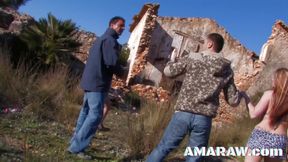 Leslie Fox and Savanah Andrea group sex with anal