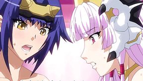 Buxom anime stepsister share cock till they are dripping wet