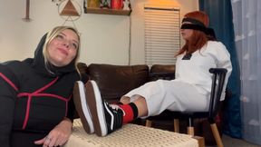 Sunnie & MJ Karate Ninja Tickle Match