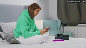 First Time Anal Experience with Toys and Solo Exploration