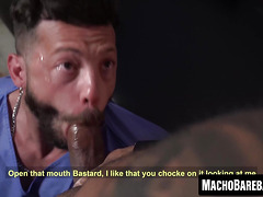 Submissive John Brachalli tastes Viktor Roms milk like a filthy slut