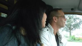 Wild teen hitchhikers get picked up at midnight highway for carnal adventures