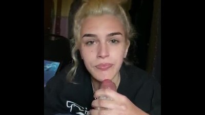 Young GF Blowjob and Swallow Cumshot