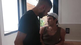 Inviting their friend over to suggest him a threesome