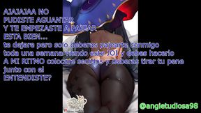 Japanese Fembom Anime catches You Espionage for JOI Masturbation Instructions