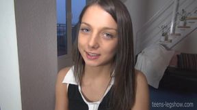 Foxy Di's sultry brunette charm captivates in a daring backdoor romp