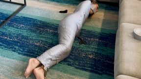 Paid to Escape 9 HD-Blake LaVista is challenged to escape from bondage mummification