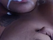Oh my god, there are so much of milk coming of my tits