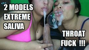 DEEP THROAT SPIT FETISH 260201HF3 SARAI + VALKA SLOPPY SALIVA THROATFUCK INSANE COCK SHOWERING (COMPLETE) + FREE SURPRISE SHOW FULL HD MP4 VERSION