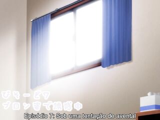 In this seventh video of Overflow, the dude will control the use of the apron. The poor hotties will make the stud sweat like a Latino chap and make the bream jump.