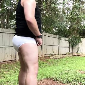 White Brief, Piss, and Cummy Hole