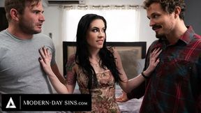 Sexy Anna de Ville gets banged by studs who crave her tight holes