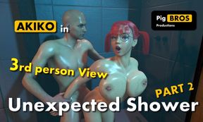 Akiko - Unexpected Shower - PART 2 - 3rd Person View