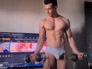 Aesthetic Body Flex Muscle worship passion straight boy