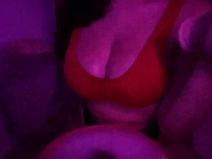 Busty brunette bitch with big boobs