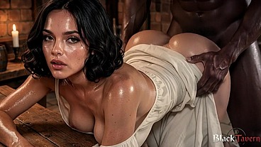 A hot babe gave me a relaxing massage after dinner, and I fucked her [AI]