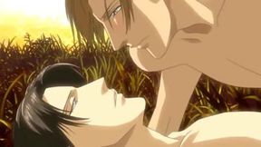 Winter Cicada 2 - Gay samurai make passionate yaoi love outdoors