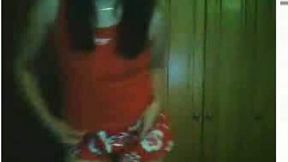 Alluring Asian girlie is moving seductive on webcam