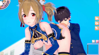 [Hentai Game Koikatsu! ]Have sex with Big tits SAO Ayano Keiko.3DCG Erotic Anime Video.
