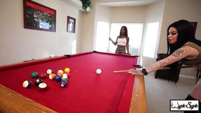 kris riot & harmonie marquis play pool! they also play with each other
