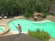 cleaning pools in houston