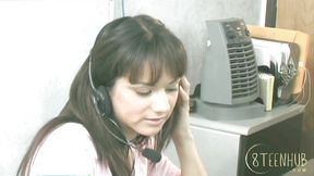 Nadia Styles, horny&#x1F975; receptionist, gets her daily screw on office desk with strangers