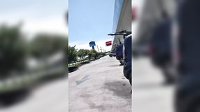 Carwash Cutie Gets Sucked Down