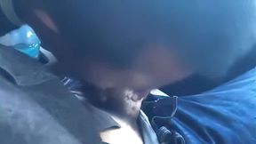 Twink Sucks Big Cock in a Car
