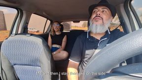 Naked Passenger in Uber Ride Gets Blowjobs and Also Gives Head