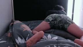 Shy muscle man desperately fucks pillow until he’s screaming loud
