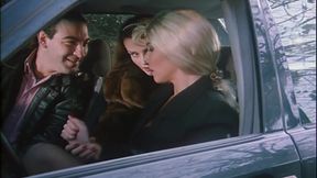 Threesome Fuck in the Car