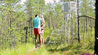 Luscious blonde Olivia Devine is bent on seduction when she leads Joko into the woods while shedding her clothes along