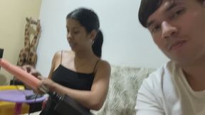 My best friend and I tried a new toy and had a lot of fun