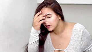Wild Sex with my step Aunt’s Husband while he Watches a UFC Fight - Savannah Watson