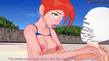 Grown Gwen Tennyson Bikini sex on the beach RED 1/2 Ben10 - Watch the full and FPOV on Sheer & PTRN: Fantasyking3