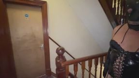 Part 1:- Lanista Bear and Domina Satana takes Cum Loving Whore in the dungeon for the first time!