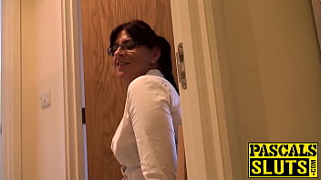 Horny amateur MILF with big ass enjoys hard pussy banging