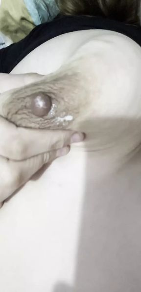 It bounced my big tits full of breast milk