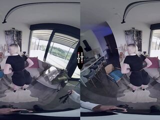 Blond honey Nikoletta Queen desires to be banged hard by giant weenie - DarkRoomVR