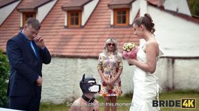 Blonde Bride Receives Fucked on Wedding Day