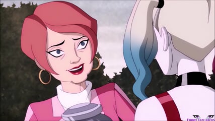 HARLEY QUINN ballbusting BALL SQUEEZE,  sexy blonde anime kick in the balls & nuts squeezing