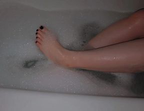 Bubble Bath Foot Worship
