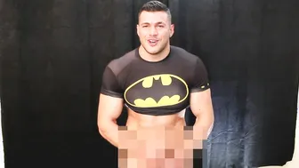 Solo Hunk Strokes His Thick Superhero Cock