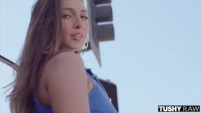TUSHYRAW Bella Rolland tries deep and tight anal on TUSHY RAW