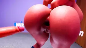 Hard-Rough Anal Sex With Big-Ass Milf PowerGirl In Anime Hentai Fantasy