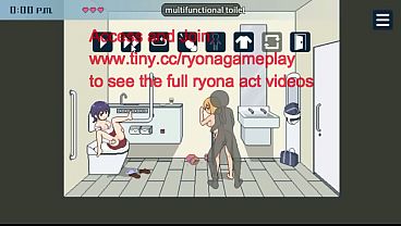 Hentai game Welcome to seeding city . Man has sex with a hot blonde woman in a public subway restroom.