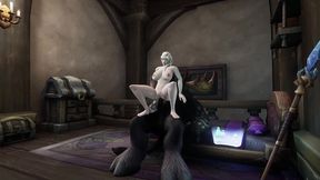sexy hot mage rides minotaur dick - warcraft hentai
