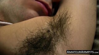 Handsome cock sucker wanks his hairy rod like never before